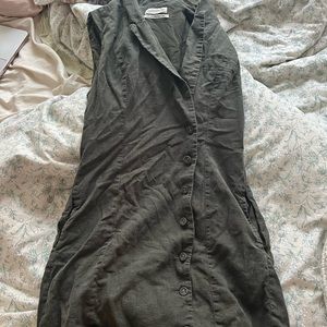 urban outfitters army green mini dress